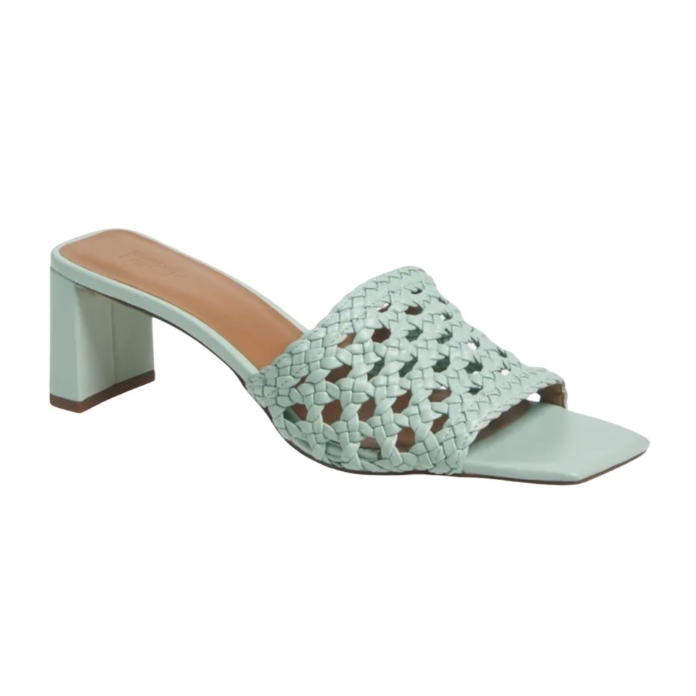 Nordstrom Rack Marissa Mint Green Block Heel Mule Sandal Size 7